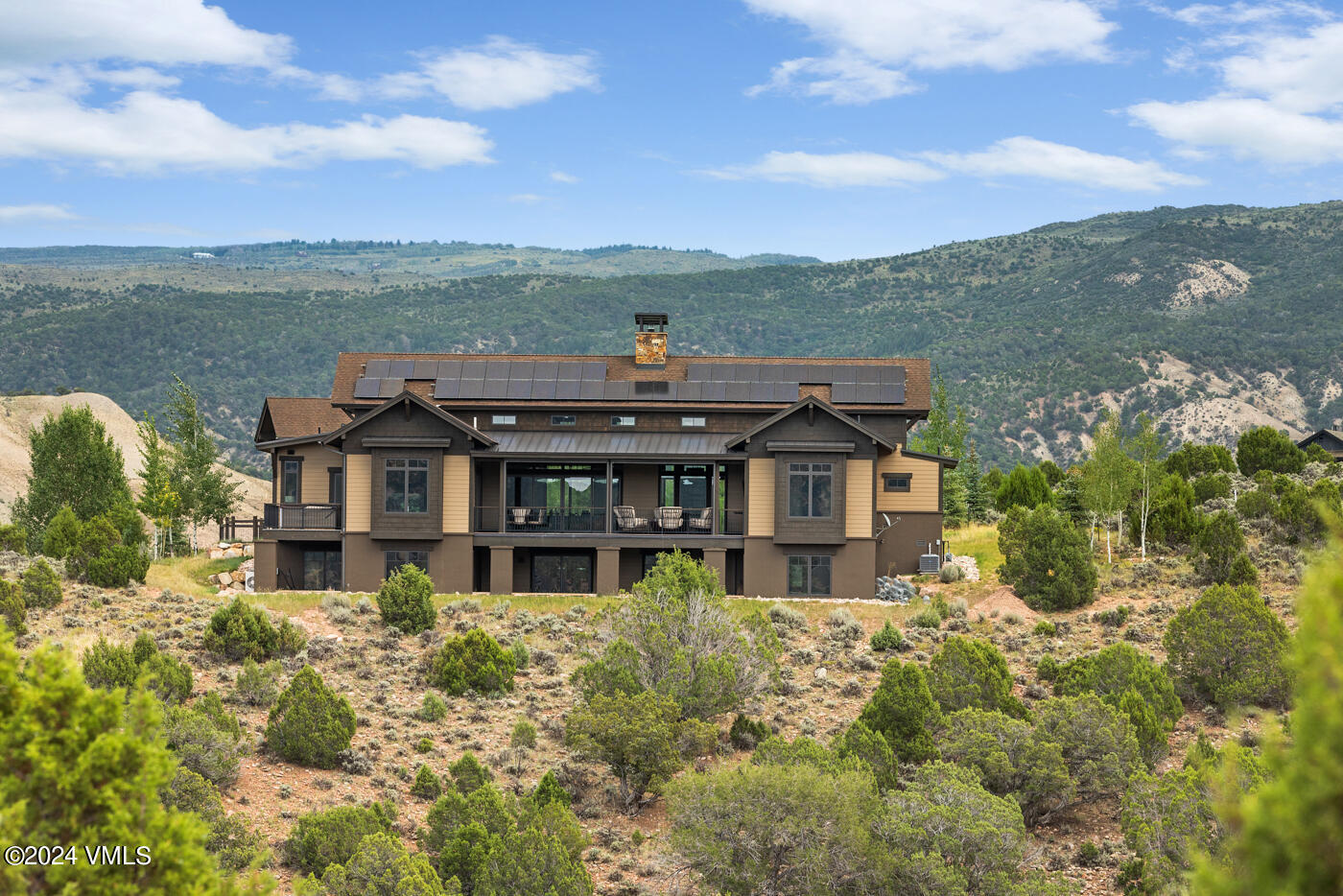 1288 East Haystacker Drive Eagle, CO 81631 - Photo 31 of 34 an aerial view of a house with a garden