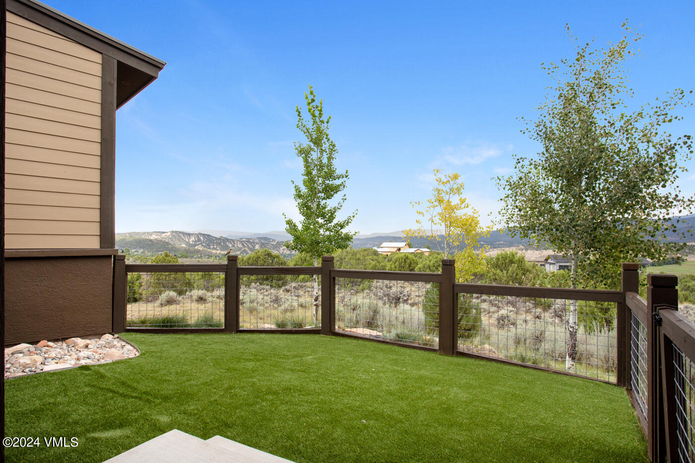 1288 East Haystacker Drive Eagle, CO 81631 - Photo 32 of 34 1288 Fenced Dog Run w Artificial Turf