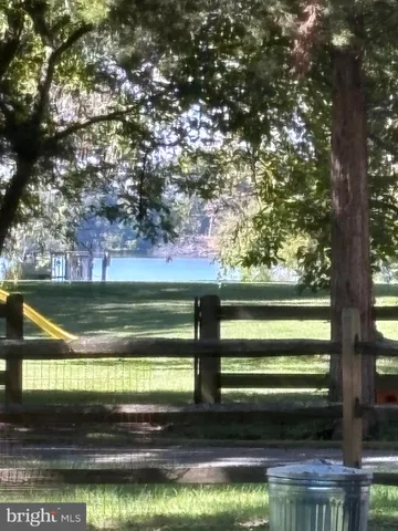 a view of swimming pool from a yard
