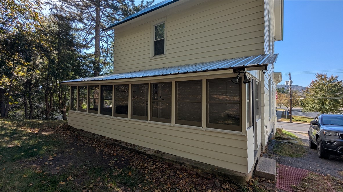 435 Main Street Oneonta, NY 13820 - Photo 32 of 38 Outside view of rear porch