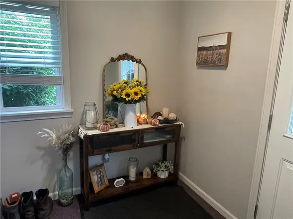 a room with gym equipment