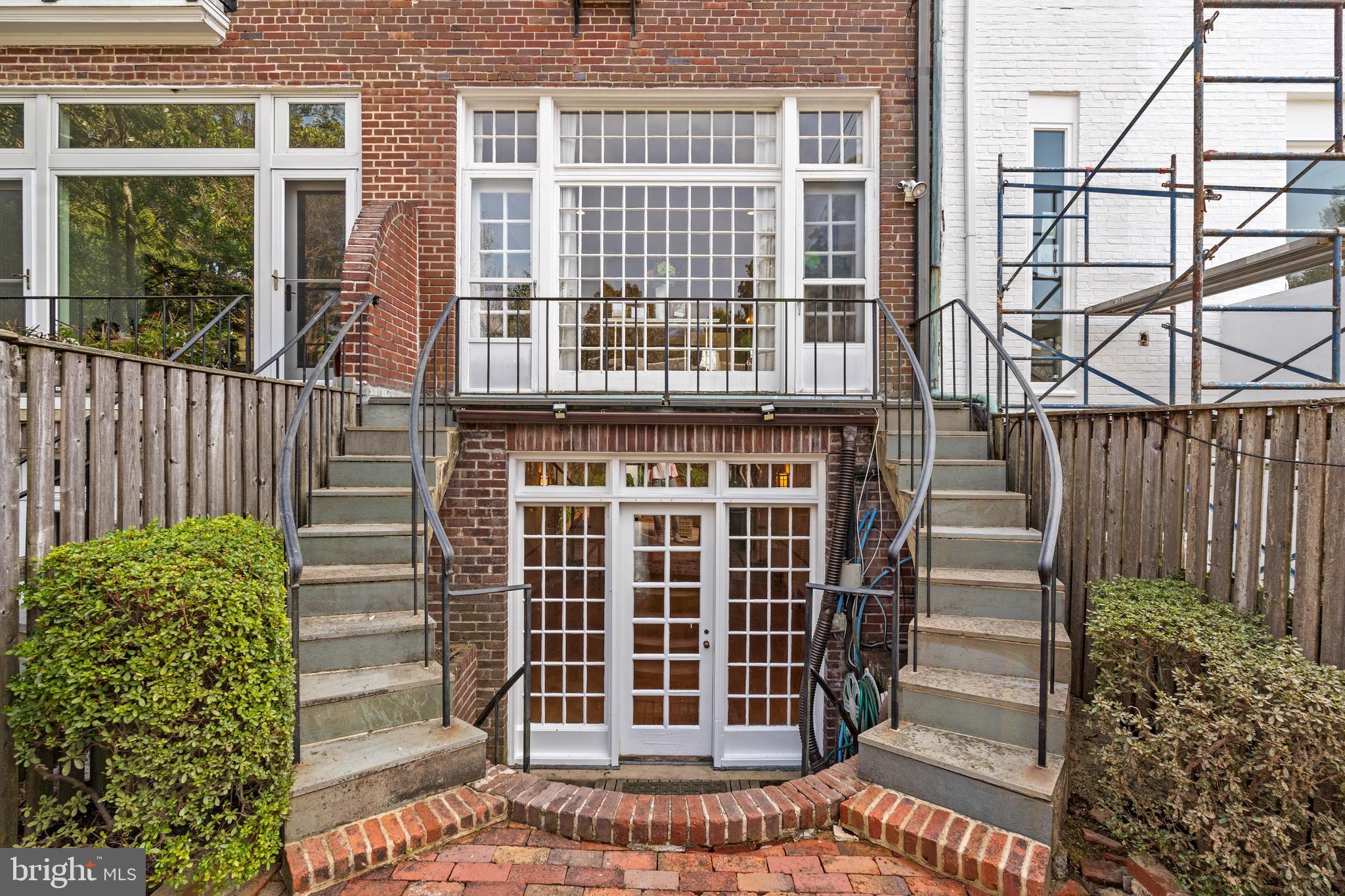 3321 Dent Place Northwest Washington, DC 20007 - Photo 10 of 48 Rear exterior stairway