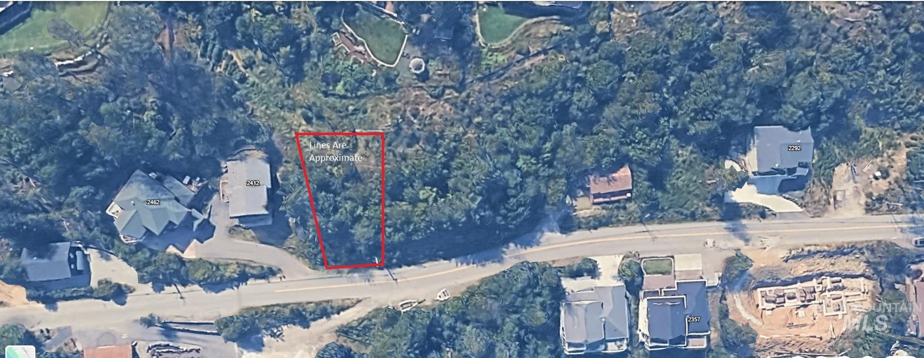 Nka East Upper Hayden Lake Road Hayden, ID 83835 - Photo 13 of 14 Aerial overview of property's location with property boundaries highlighted