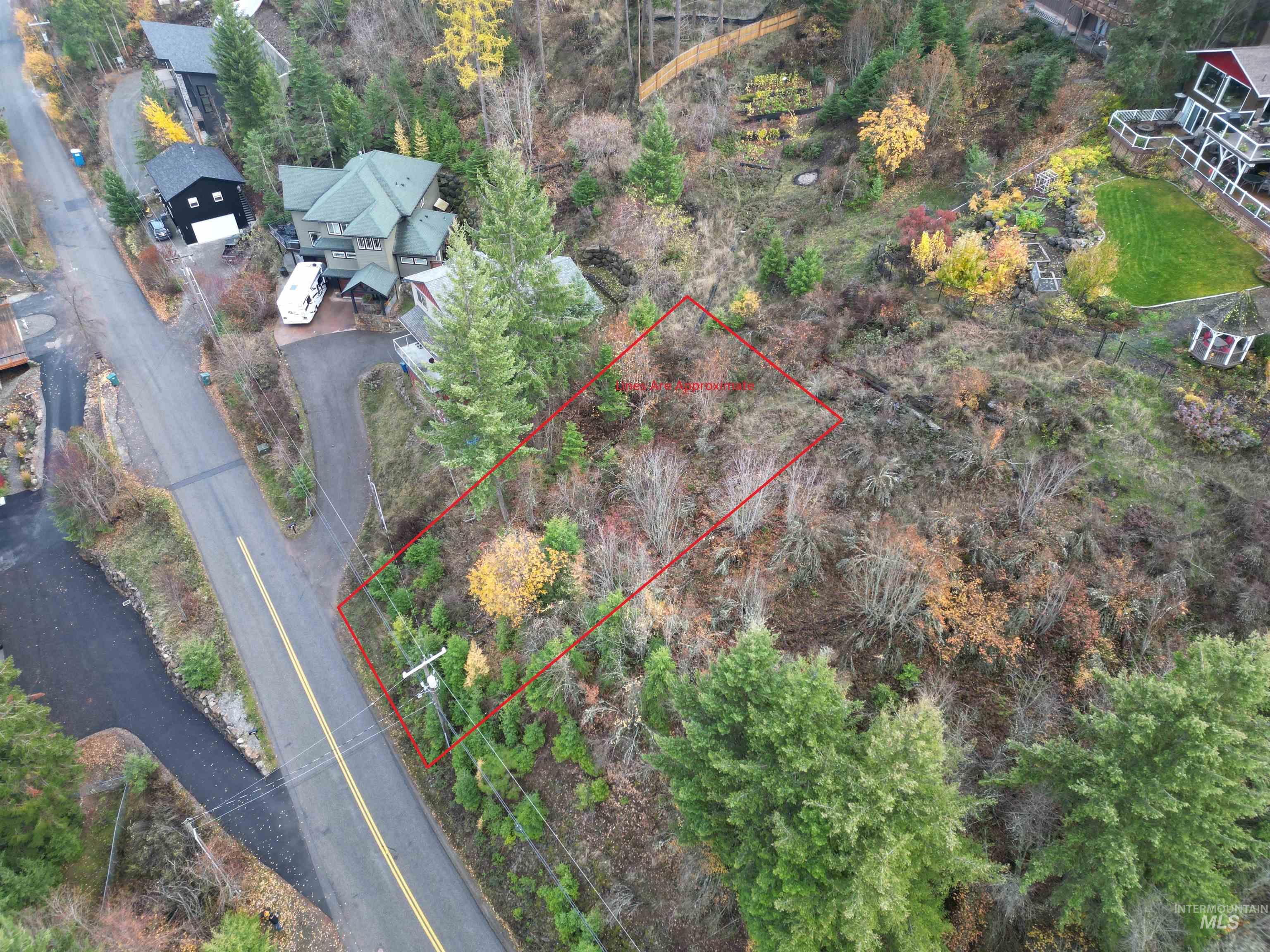 Nka East Upper Hayden Lake Road Hayden, ID 83835 - Photo 4 of 14 Aerial overview of property's location featuring property boundaries highlighted