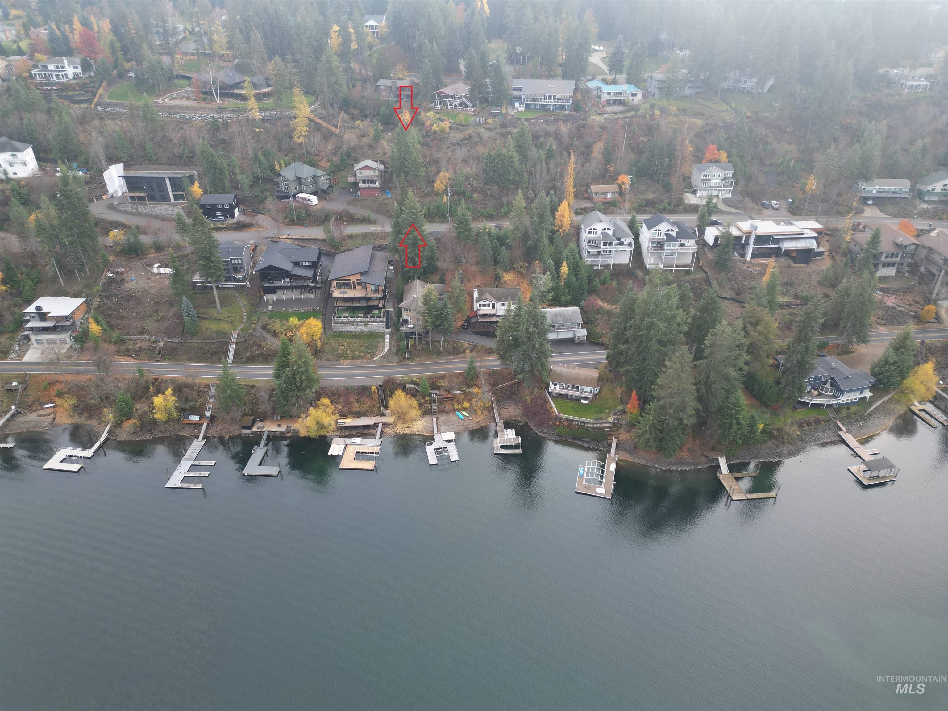 Nka East Upper Hayden Lake Road Hayden, ID 83835 - Photo 10 of 14 Aerial view of property's location with nearby suburban area