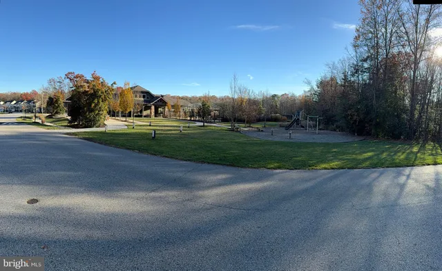 a view of street with houses