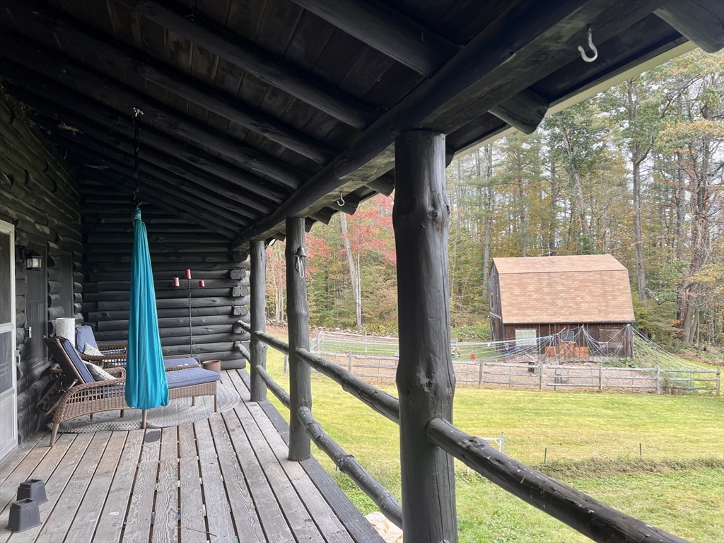 42 Shelburne Line Road Colrain, MA 01340 - Photo 21 of 41 a view of an outdoor space with a large window