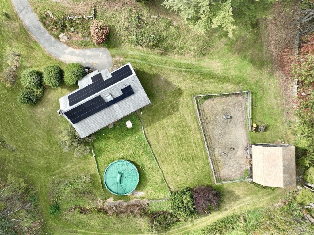 42 Shelburne Line Road Colrain, MA 01340 - Photo 23 of 41 an aerial view of a house with swimming pool and large trees