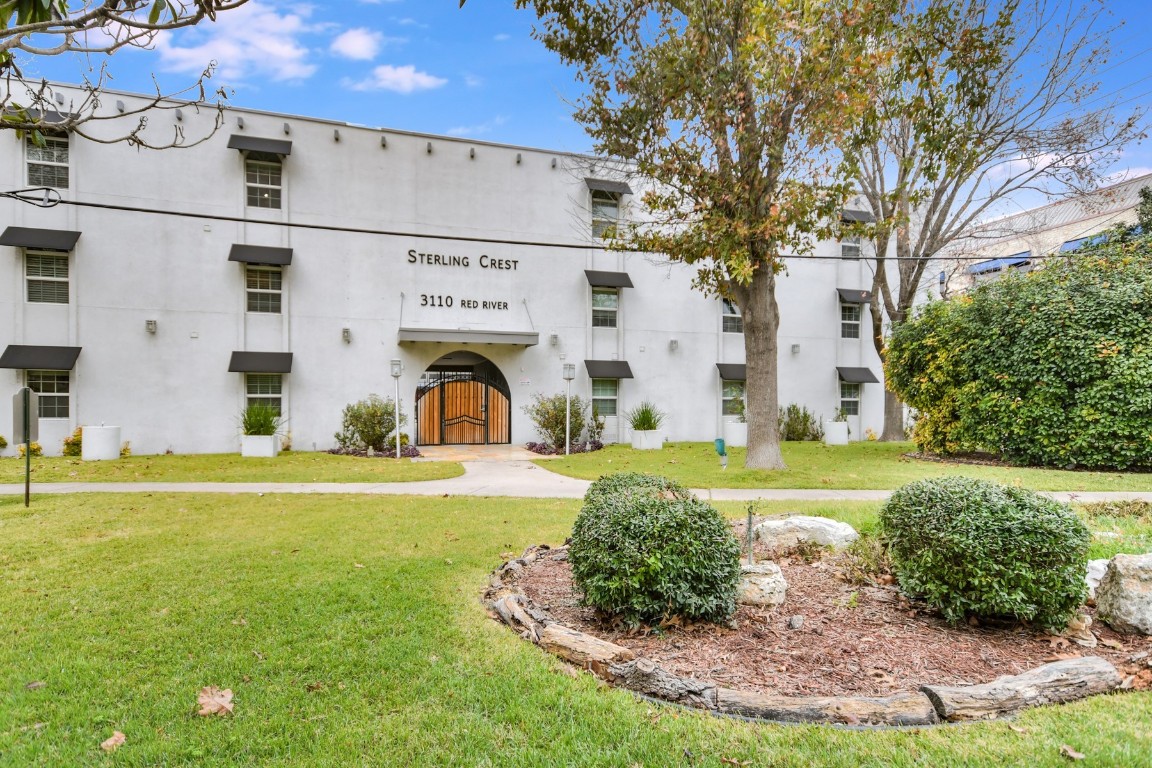 3110 Red River Street, Unit 221 Austin, TX 78705 - Photo 5 of 14 a view of a house with a garden