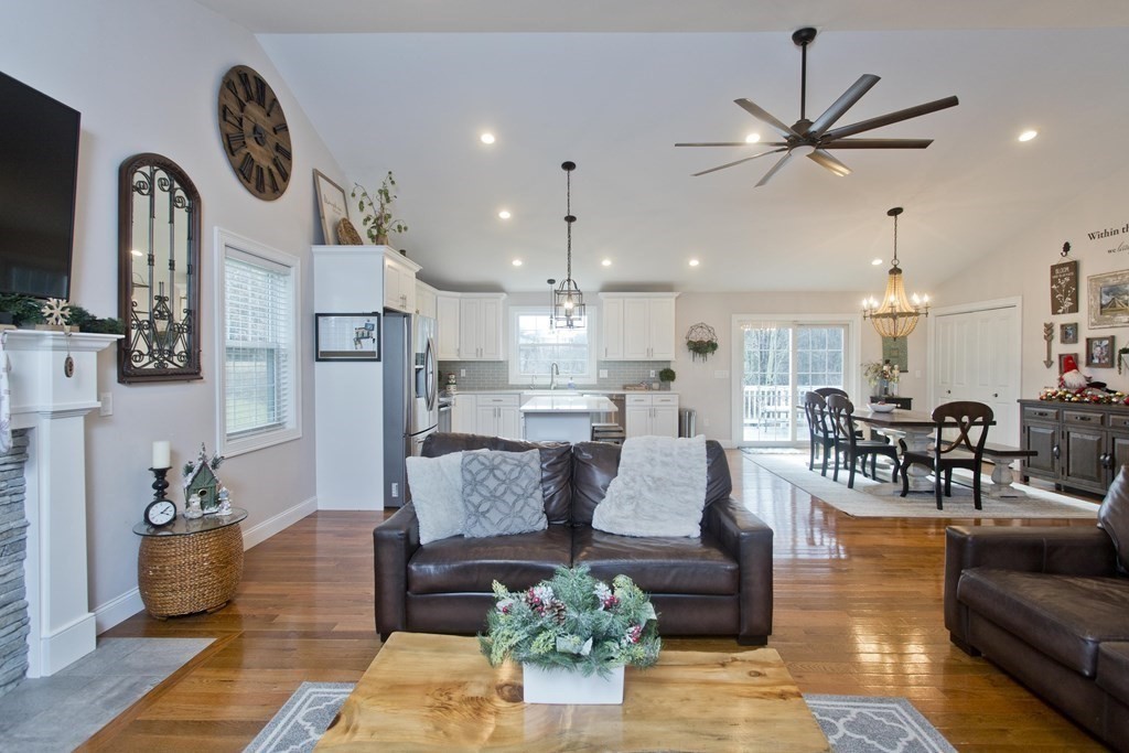 19 Valley Road Southampton, MA 01073 - Photo 6 of 32 a living room with furniture and a view of kitchen