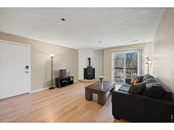 a living room with furniture window and a fireplace