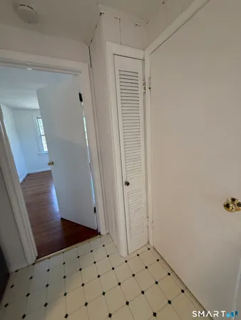 a view of wooden closet