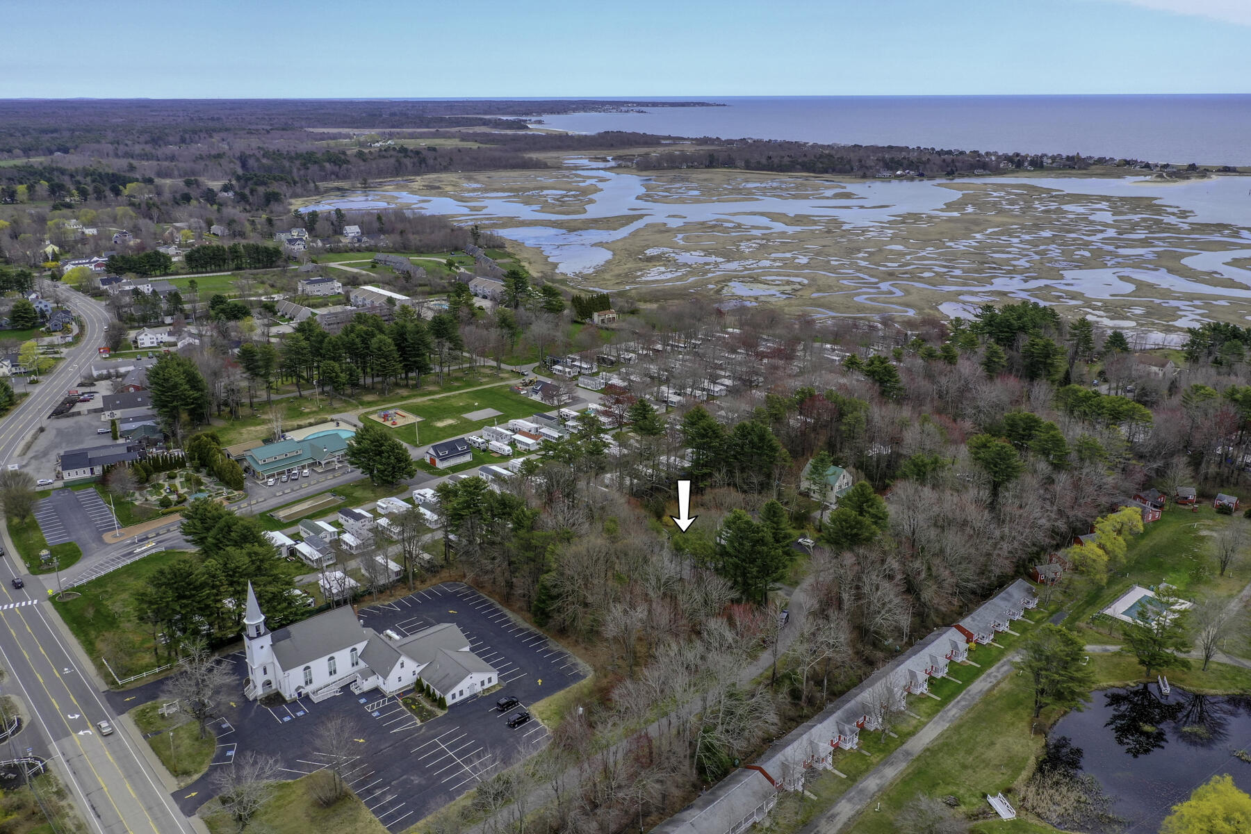44 Hardy's Bluff Wells Wells, ME 04090 - Photo 29 of 30 Aerial water view.