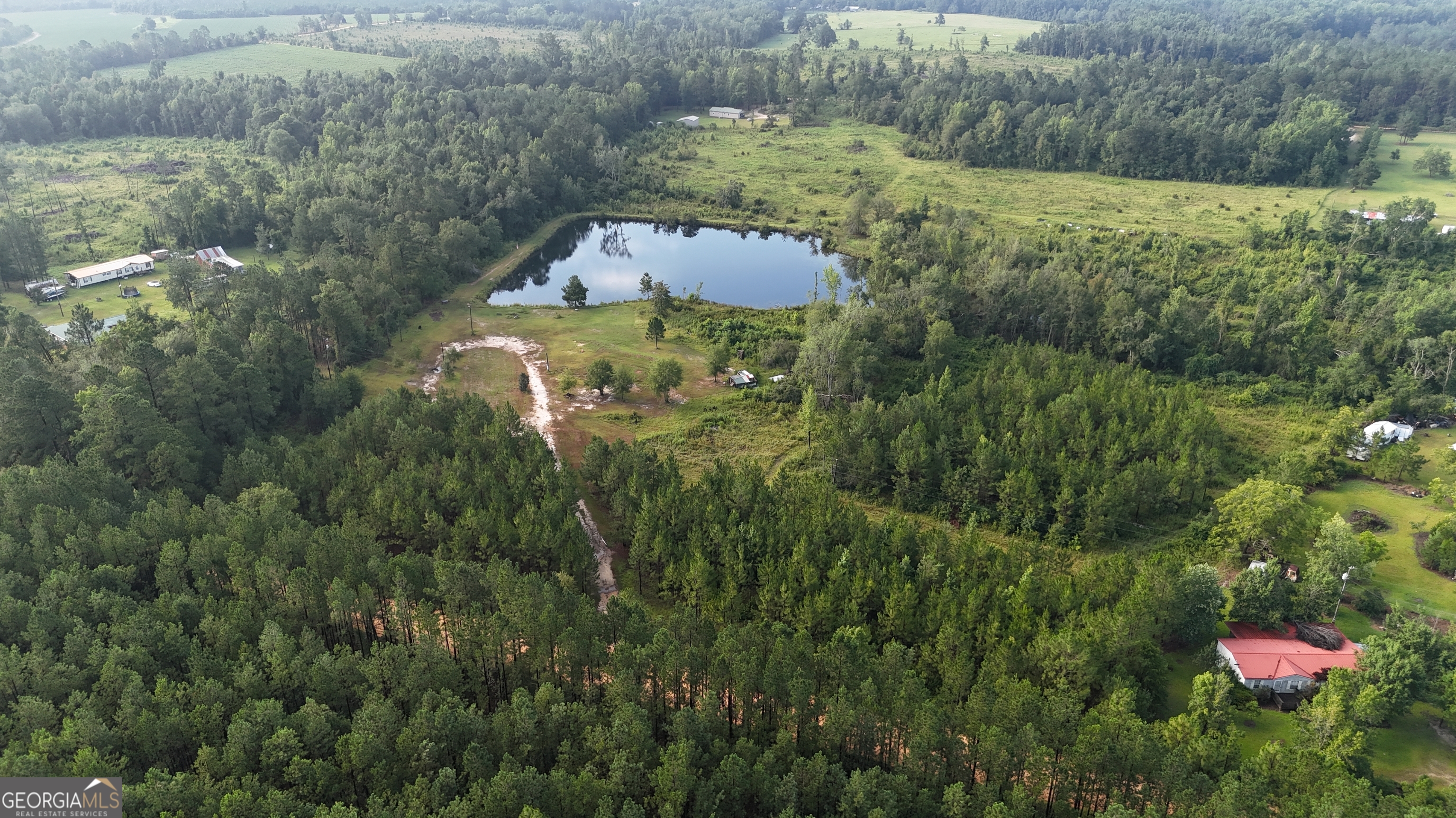 503 Alton Lawson Road Adrian, GA 31002 - Photo 7 of 15 a aerial view of a house with a yard