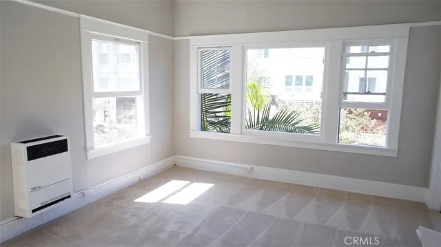 a view of a livingroom with a window