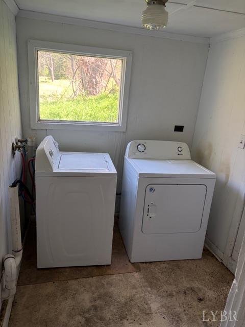 3770 Elon Road Monroe, VA 24574 - Photo 14 of 17 a utility room with dryer and washer