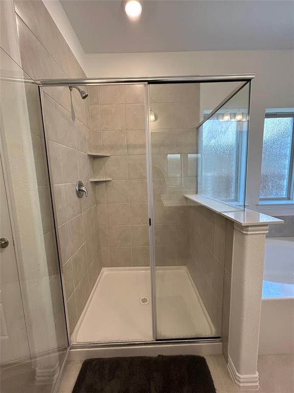 1448 Sun Gdn Way Justin, TX 76247 - Photo 9 of 28 Full bathroom featuring a bath and a shower stall