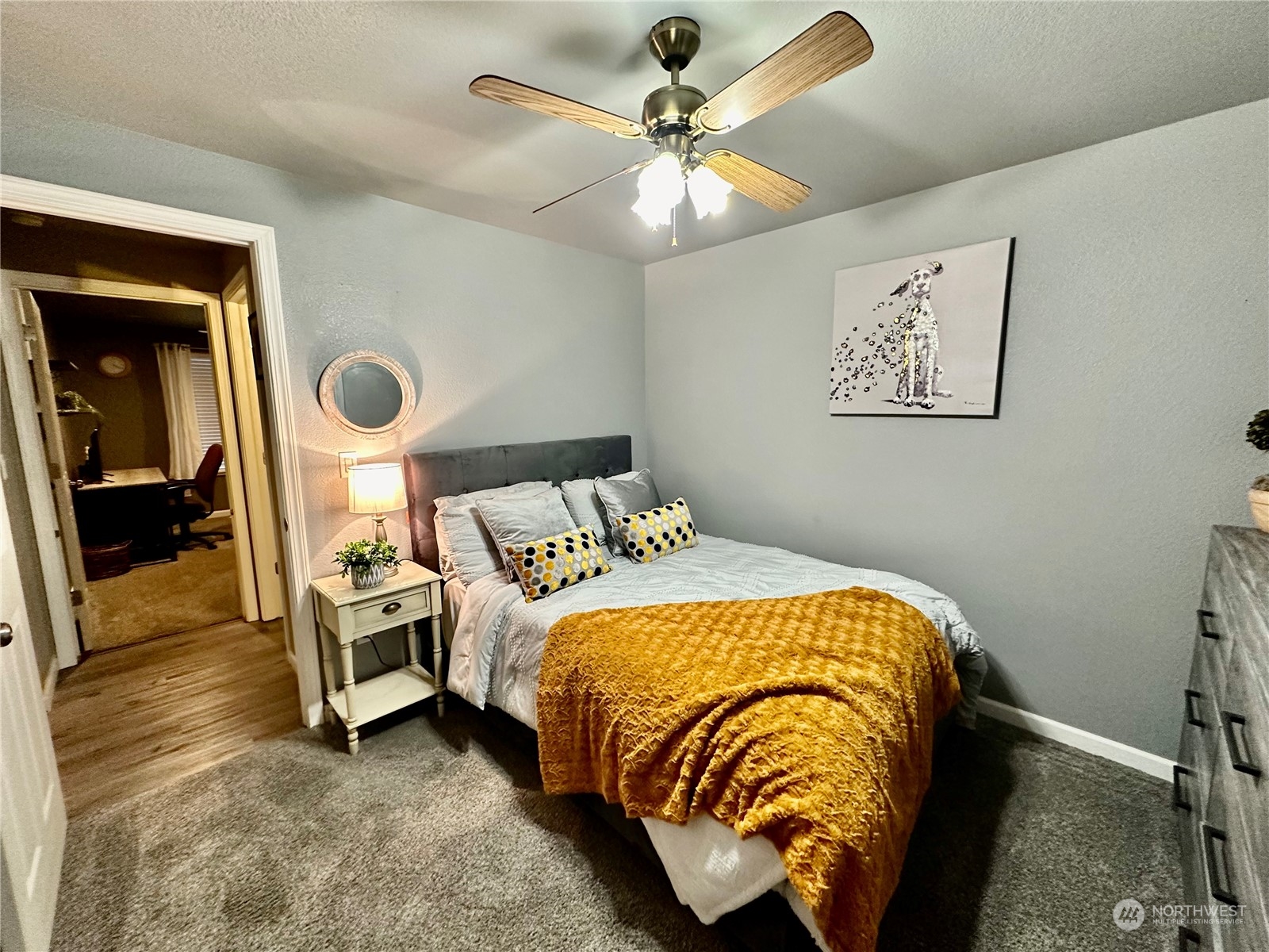 18120 Sunshine Lane Southwest Rochester, WA 98579 - Photo 25 of 39 a bed sitting in a bedroom next to a window