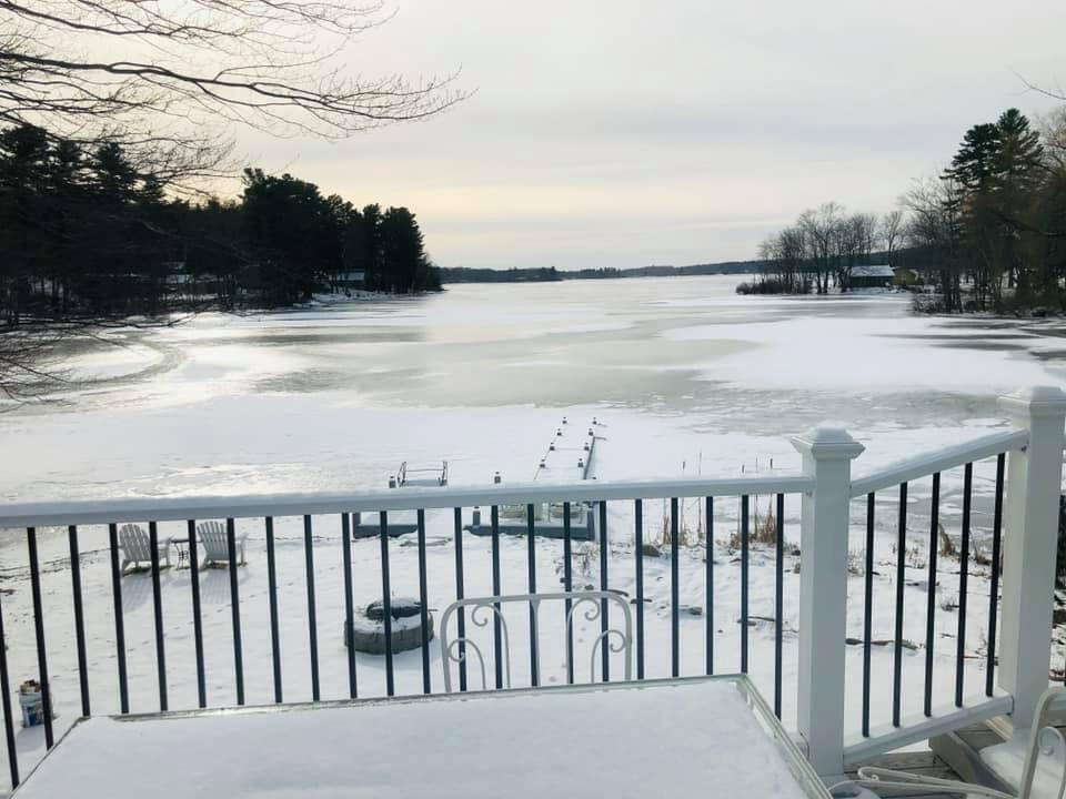 100 Albee Road Augusta, ME 04330 - Photo 32 of 68 snow on pond