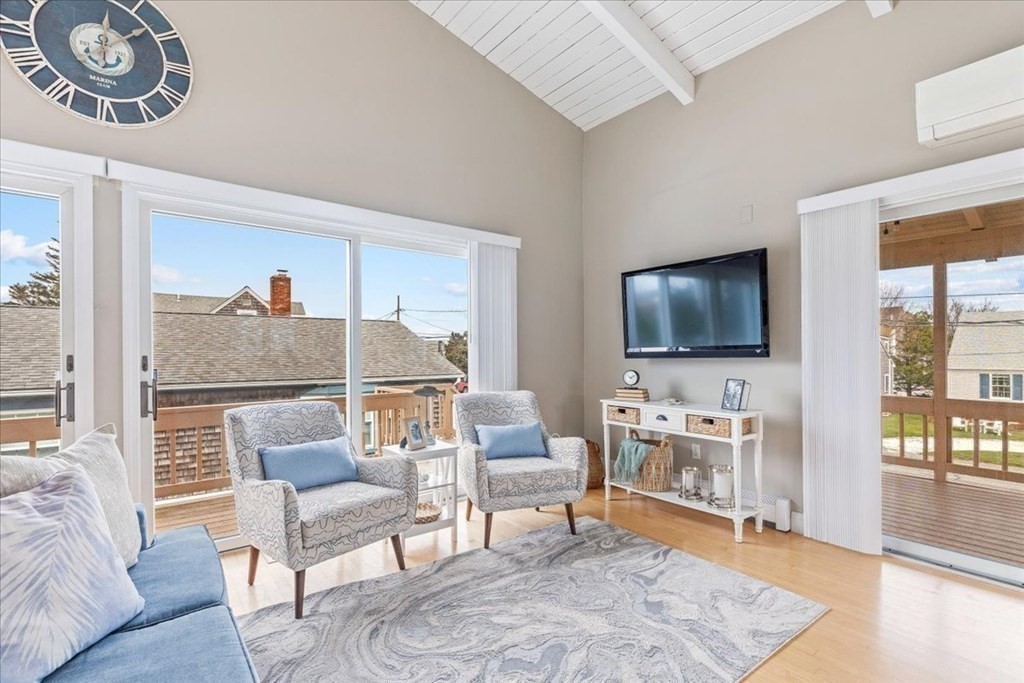 8 Feake Avenue Sandwich, MA 02563 - Photo 13 of 34 a living room with furniture and a flat screen tv
