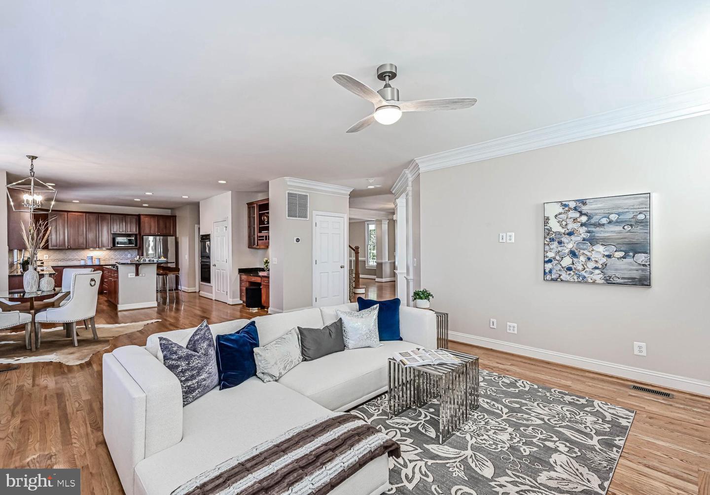 6516 76th Place Cabin John, MD 20818 - Photo 15 of 46 a living room with furniture and a rug