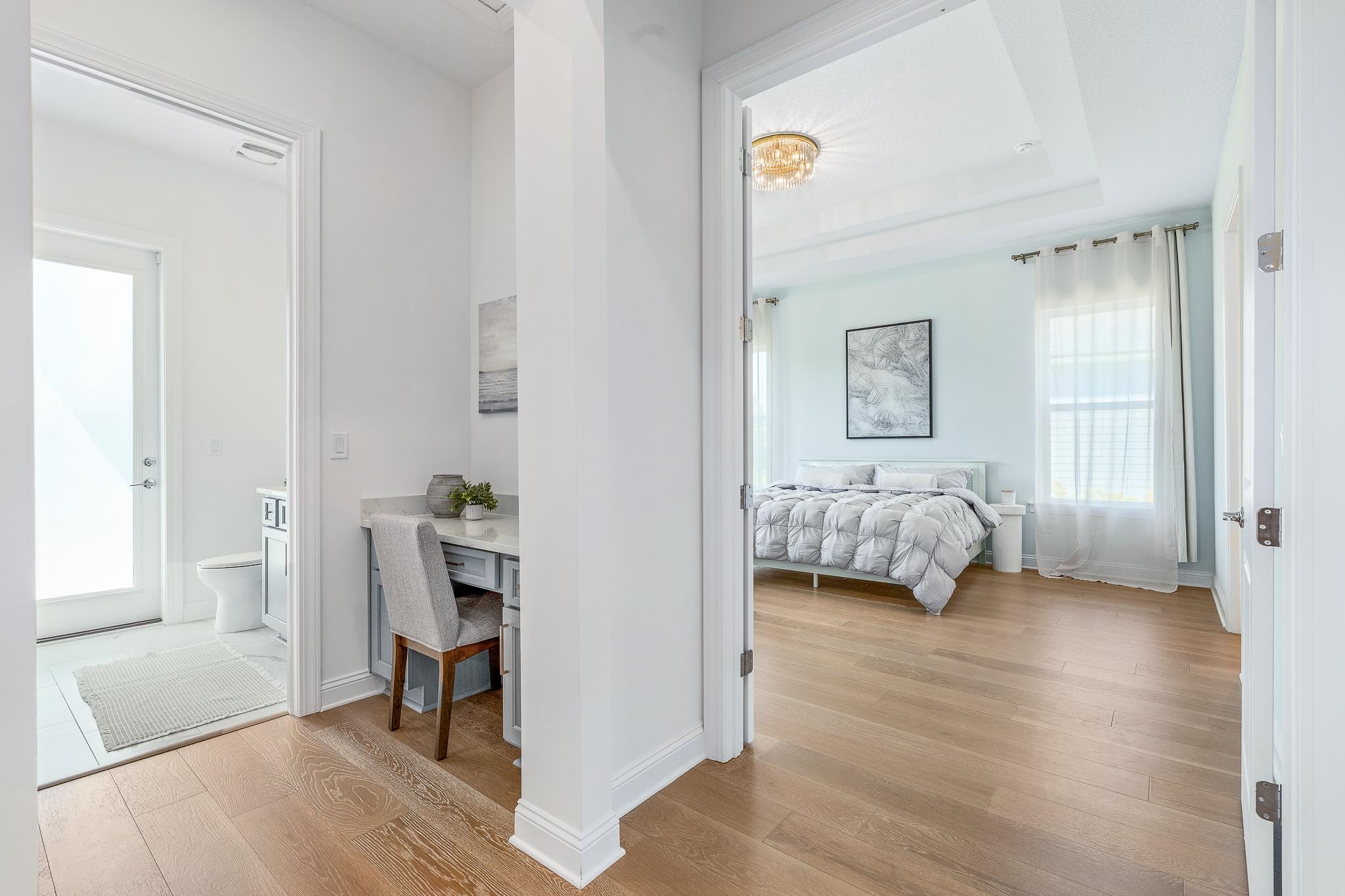 164 Tesoro Terrace St. Augustine, FL 32095 - Photo 36 of 98 a bedroom with a bed and a chair in it