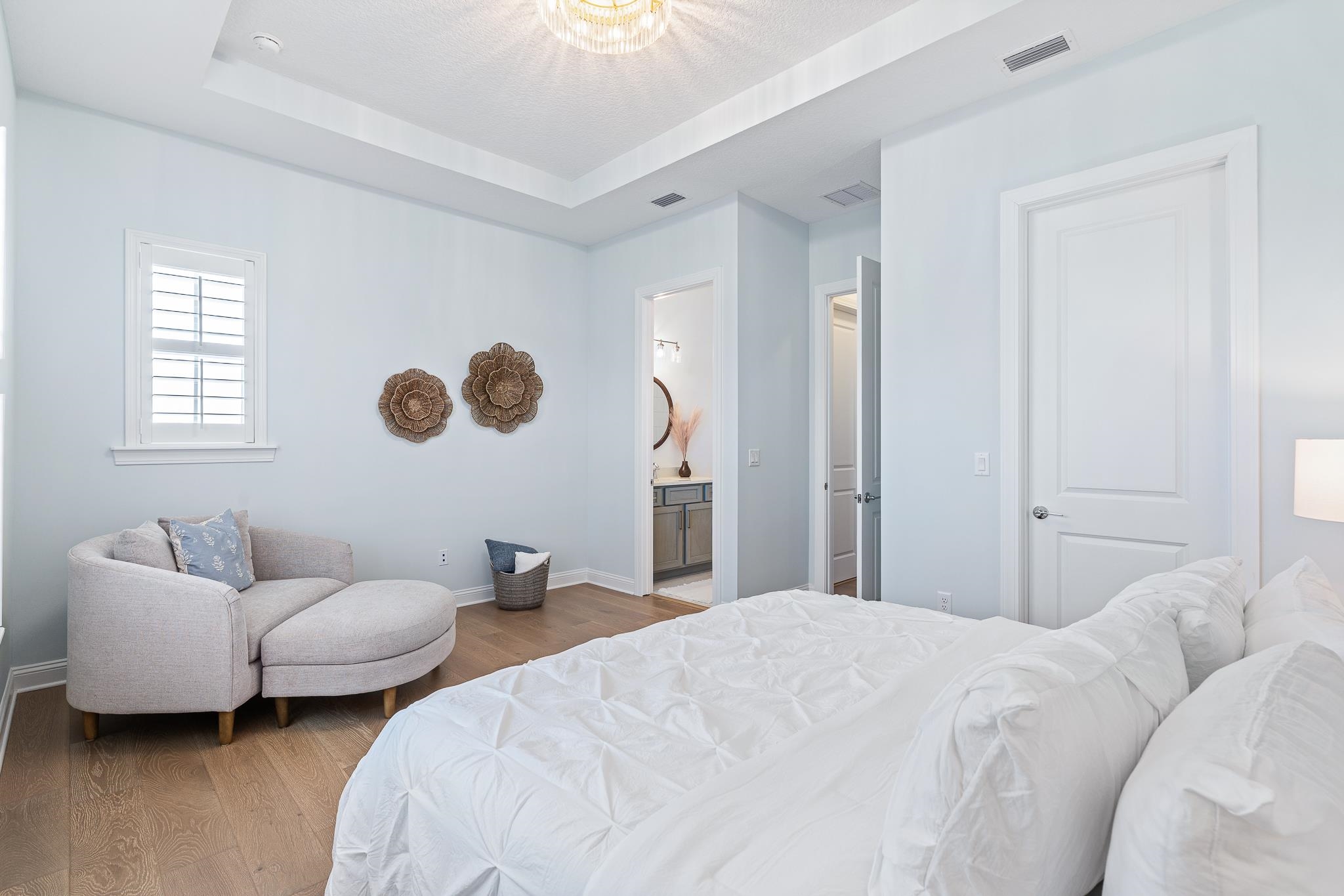 164 Tesoro Terrace St. Augustine, FL 32095 - Photo 60 of 98 a bedroom with two beds and a large window