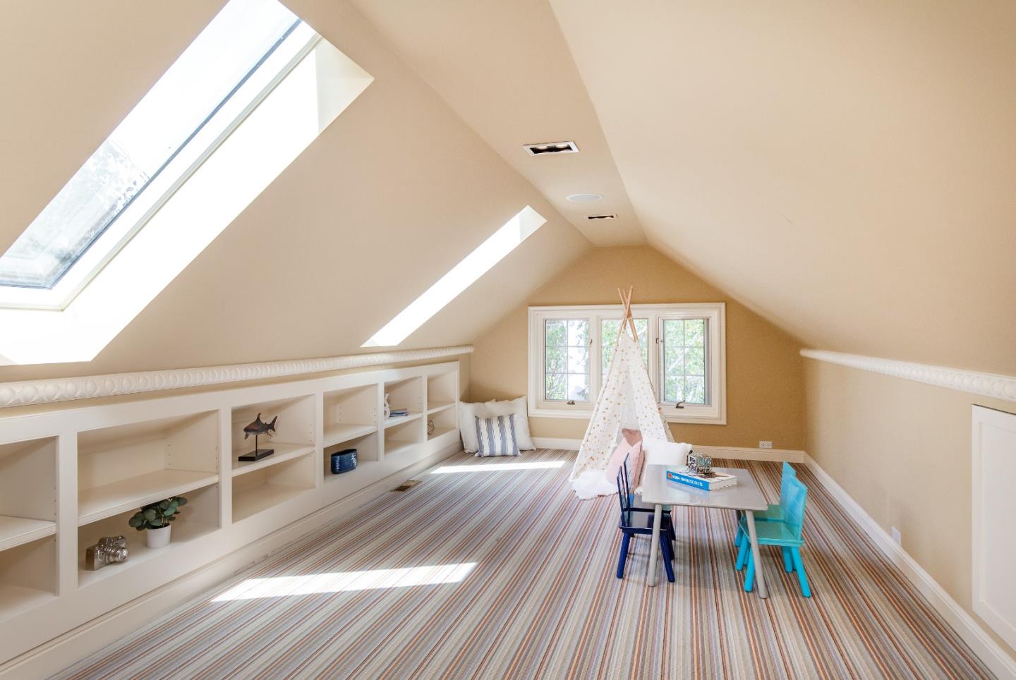 165 Farm Road Woodside, CA 94062 - Photo 20 of 29 a living room with stainless steel appliances furniture and a large window