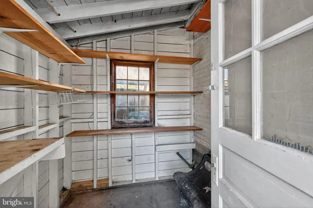 a view of storage and utility room