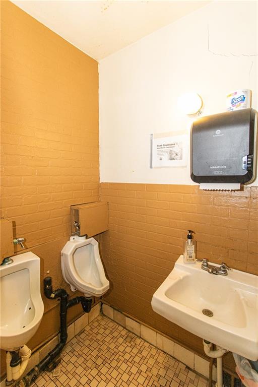151 Margaret Street Pittsburgh, PA 15210 - Photo 19 of 36 a bathroom with a sink and a toilet
