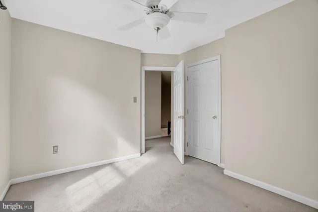 a view of an empty room