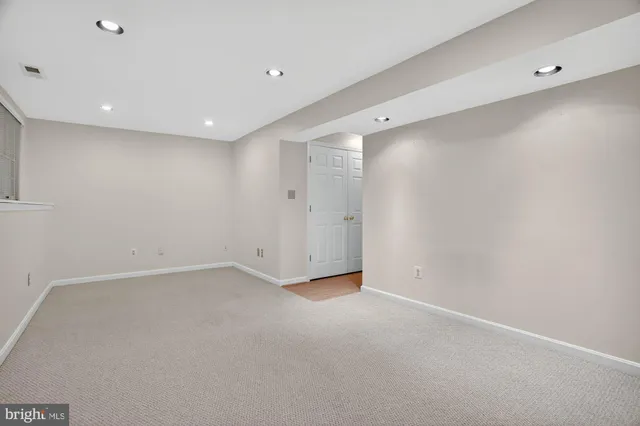 a view of an empty room