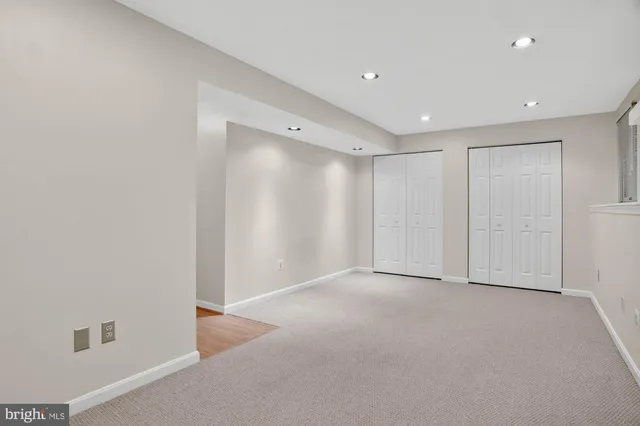 a view of an empty room