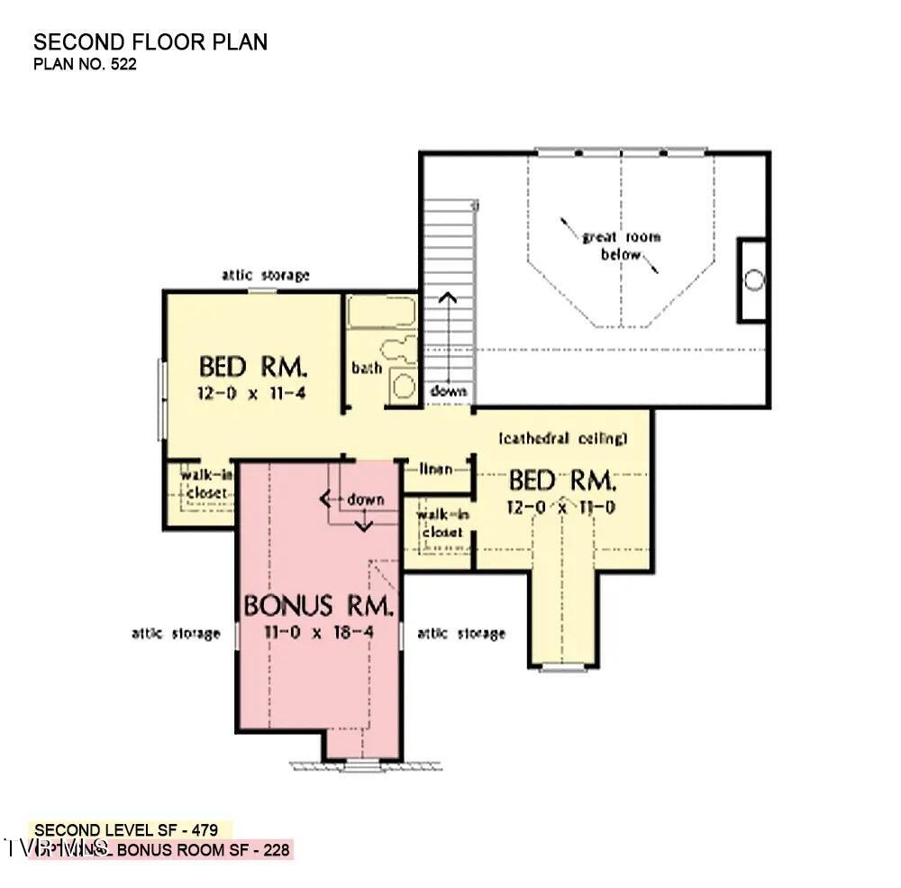 222 Locke Road Rogersville, TN 37857 - Photo 31 of 47 Wentworth-house-plan-522-second-floor-pl
