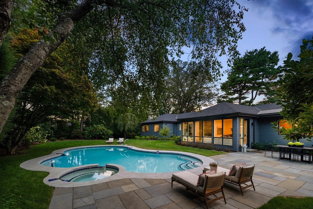 68 Mignon Road Newton, MA 02465 - Photo 2 of 33 a view of swimming pool with lounge chair