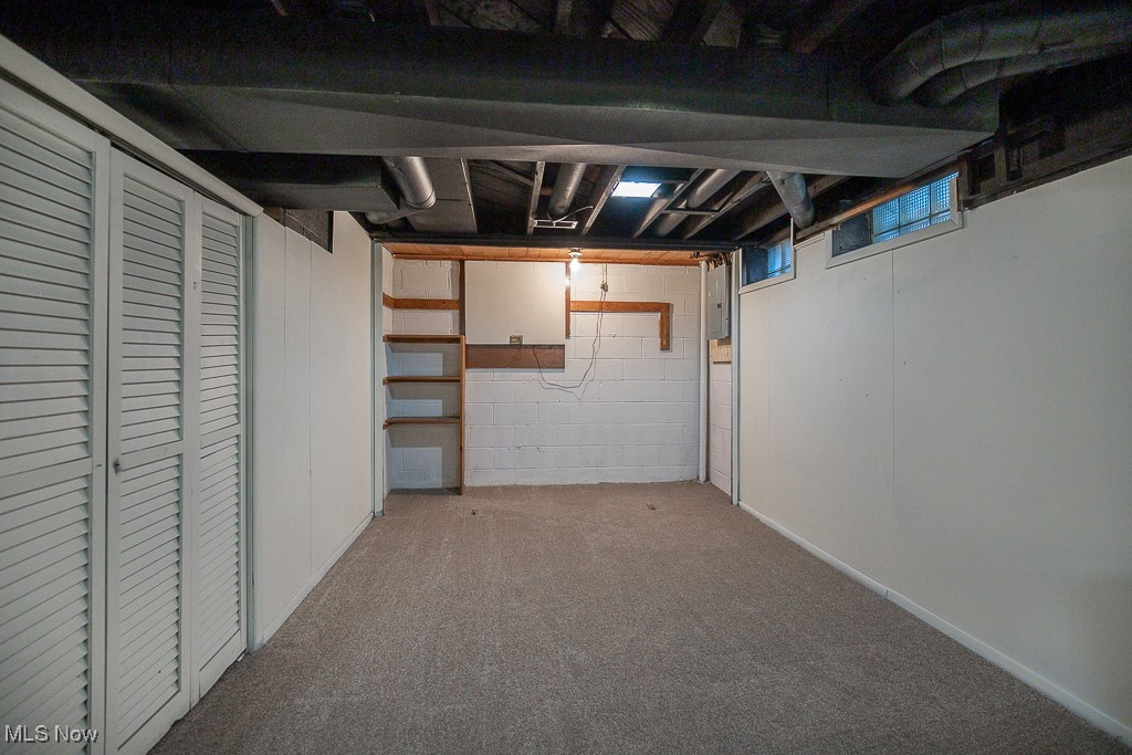 3136 Becket Road Cleveland, OH 44120 - Photo 31 of 39 Basement featuring electric panel and carpet