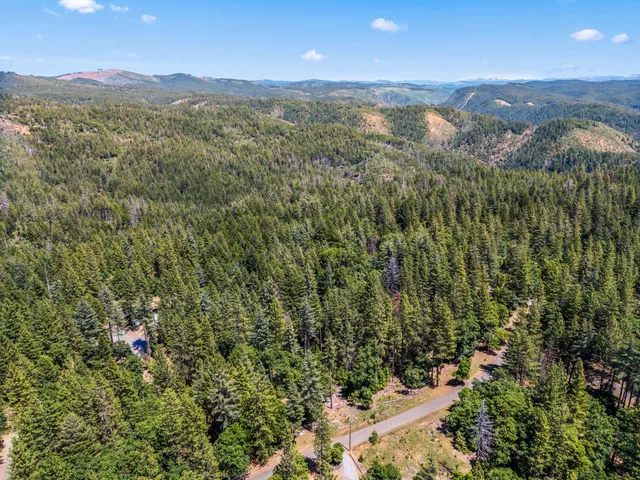 a view of city and mountain