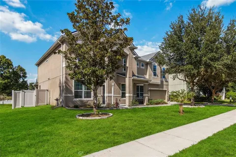 a front view of house with yard
