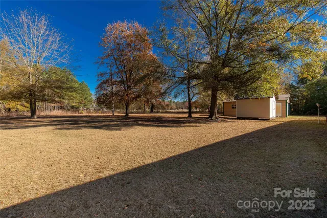 a backyard of a house