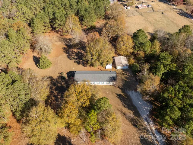 a view of a snow in a yard