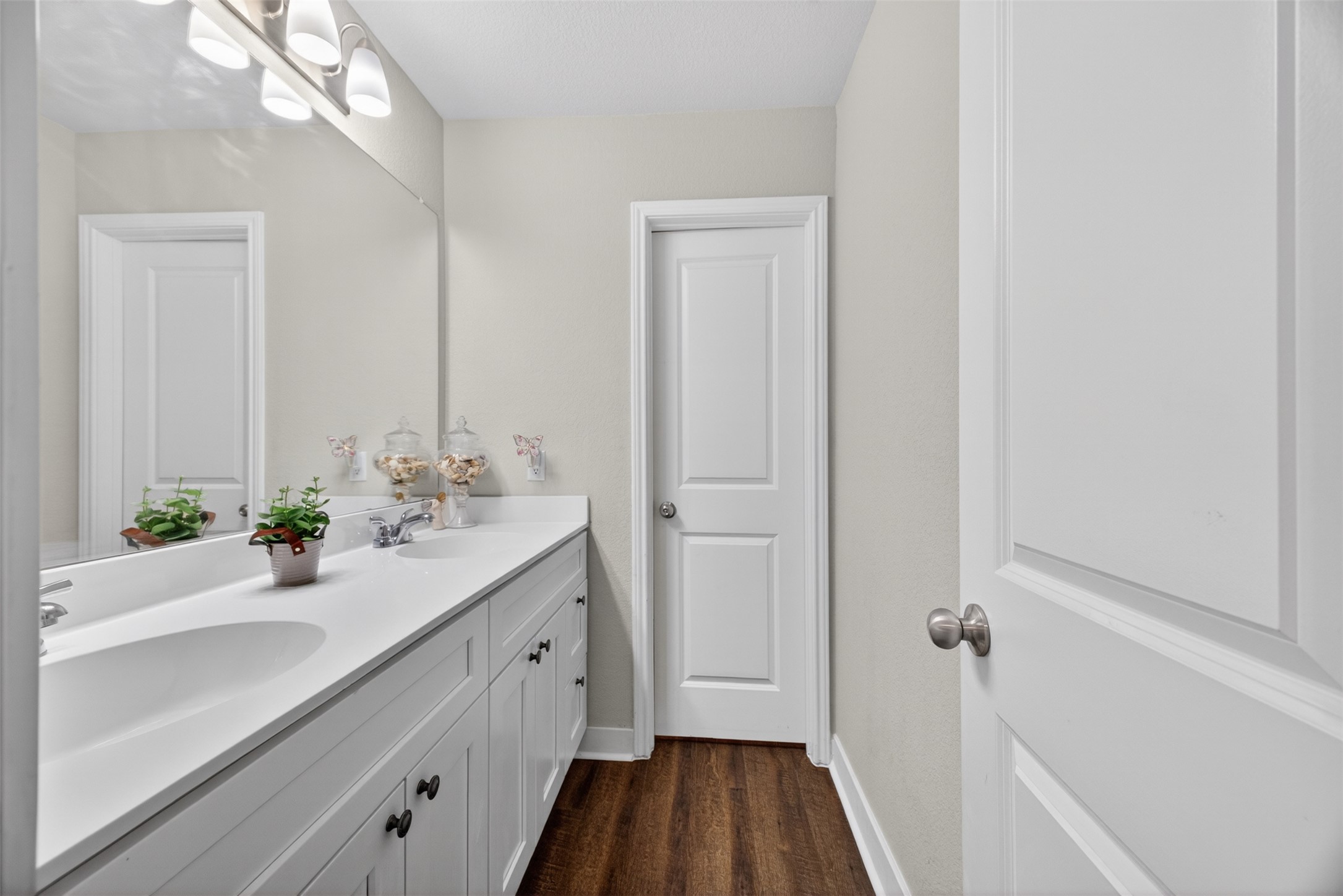 1009 Bright Star Cove Georgetown, TX 78628 - Photo 20 of 40 a bathroom with a sink and a mirror