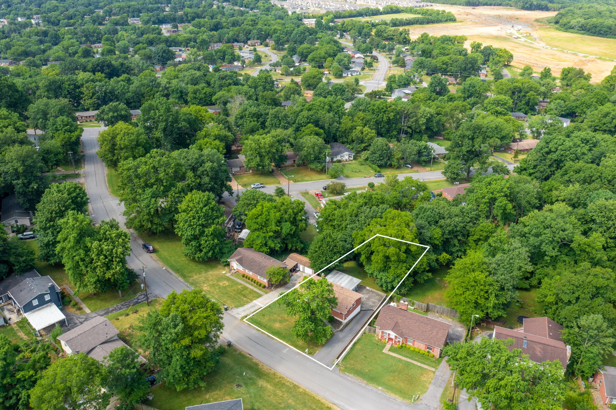 311 Bonnahurst Drive Hermitage, TN 37076 - Photo 39 of 47 an aerial view of a residential houses with outdoor space and street view