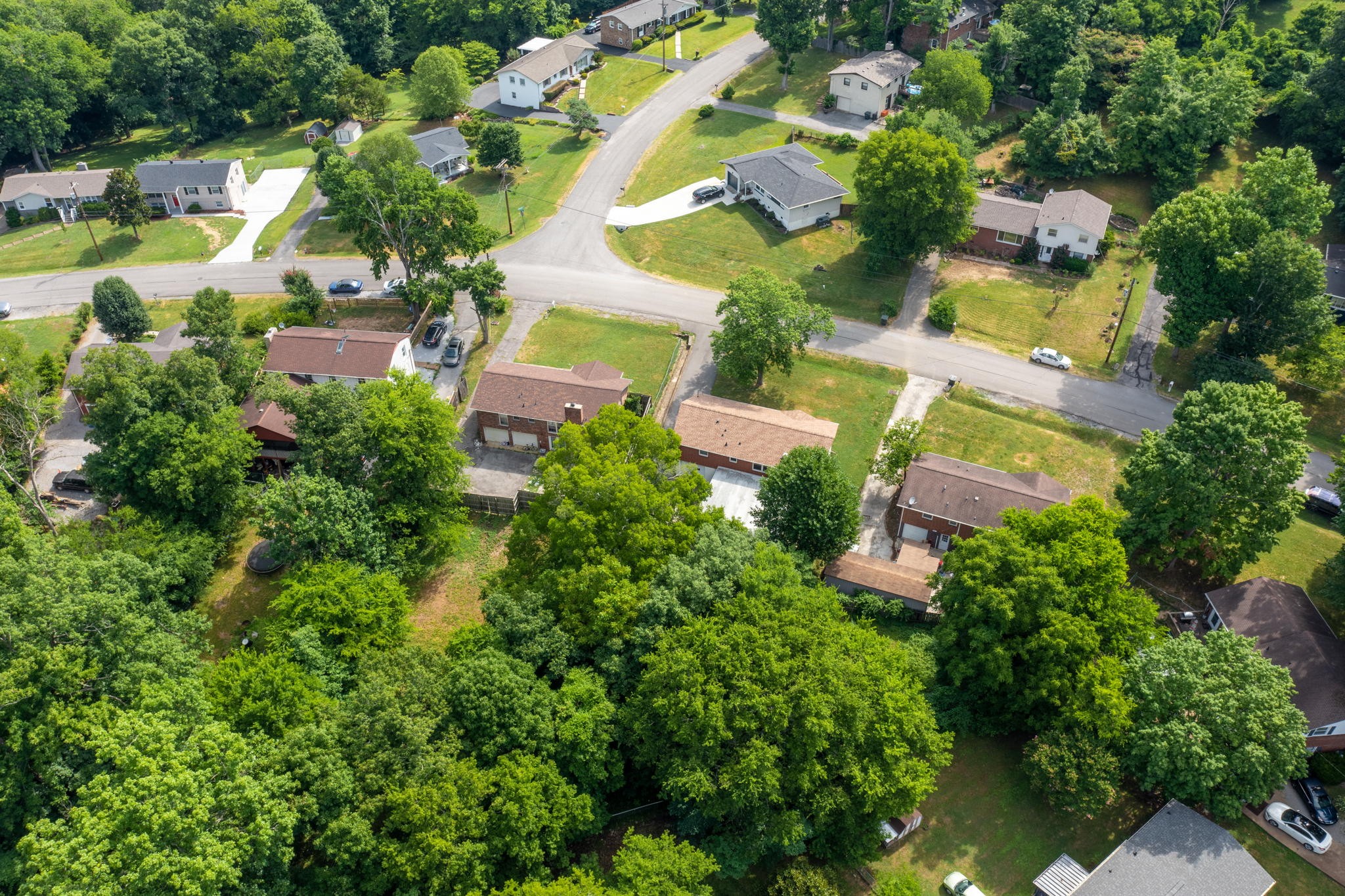 311 Bonnahurst Drive Hermitage, TN 37076 - Photo 42 of 47 an aerial view of residential house with outdoor space and swimming pool