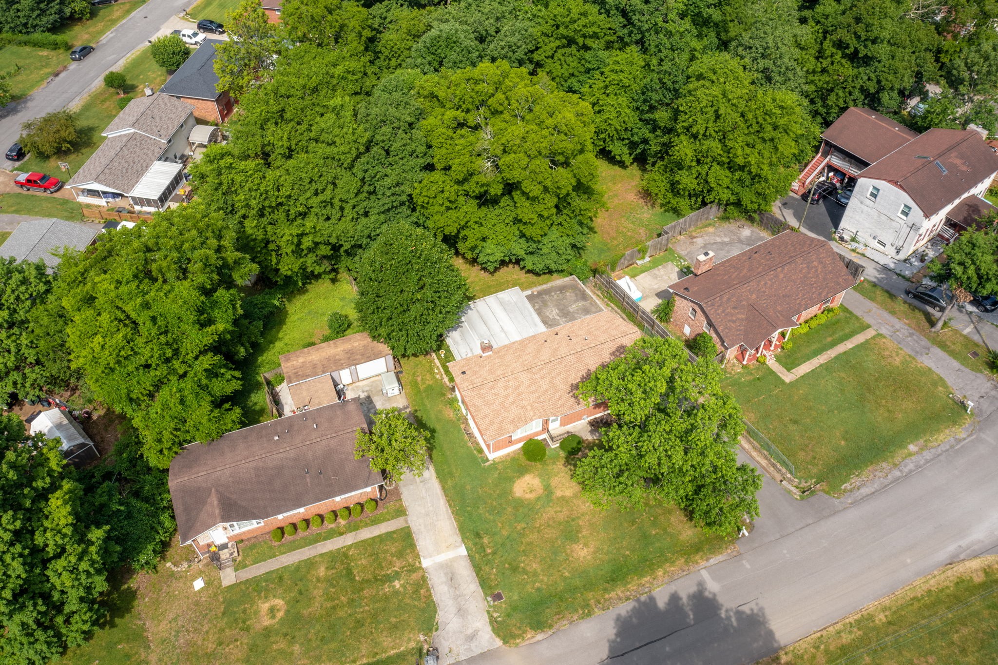 311 Bonnahurst Drive Hermitage, TN 37076 - Photo 43 of 47 an aerial view of residential house with outdoor space and street view