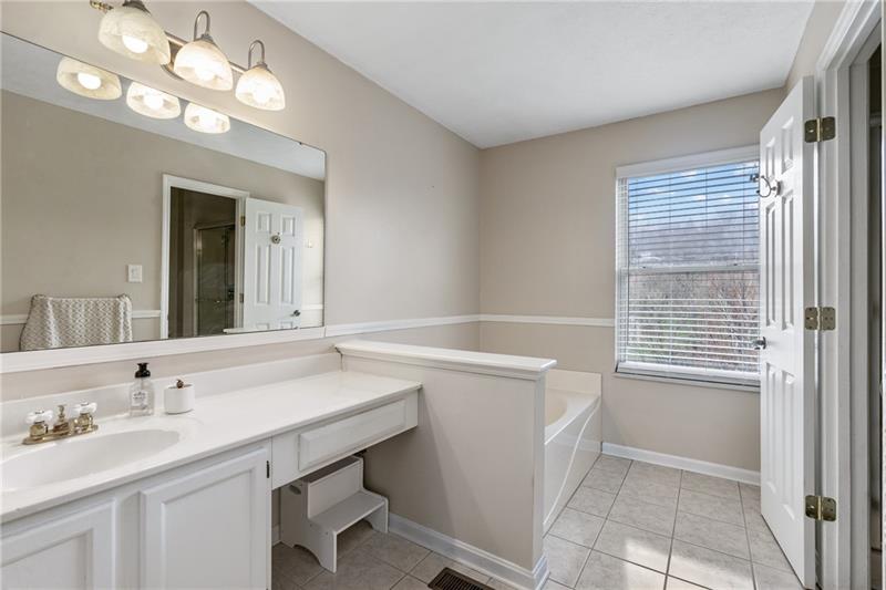 3013 Meyeridge Road Pittsburgh, PA 15209 - Photo 21 of 27 a bathroom with a sink a vanity and a mirror