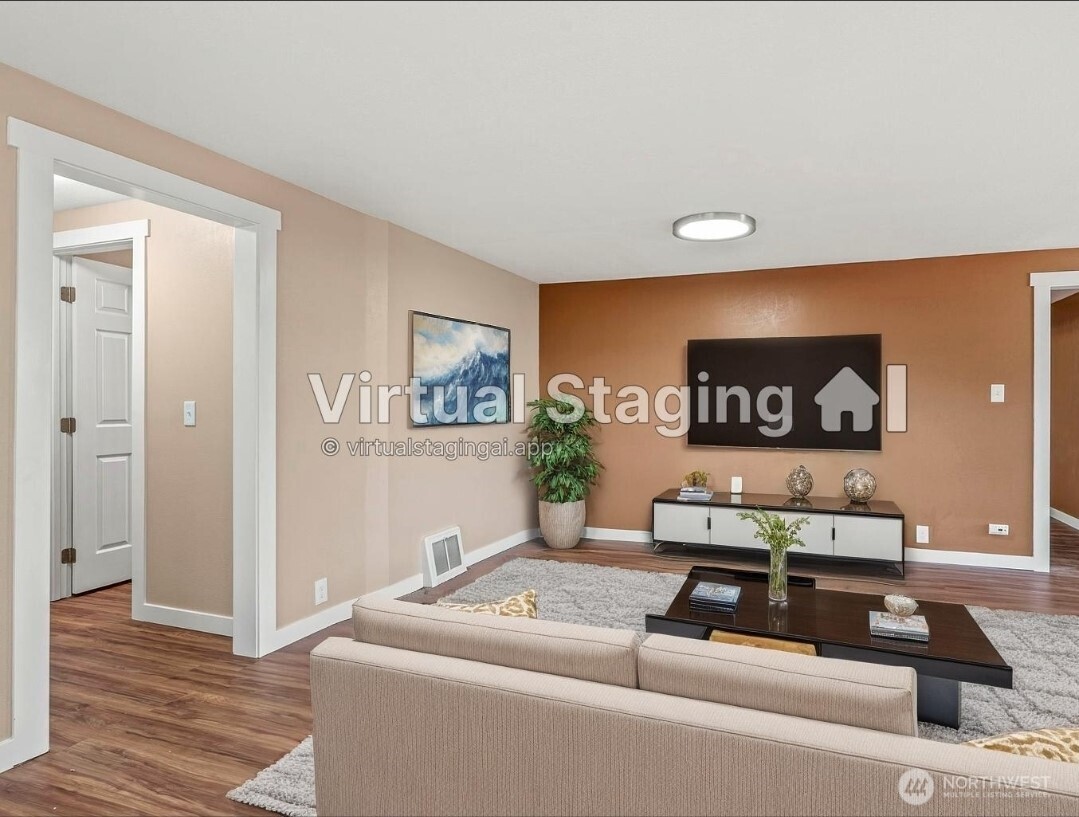 2914 Columbia Heights Road Longview, WA 98632 - Photo 5 of 29 a living room with furniture and a wooden floor