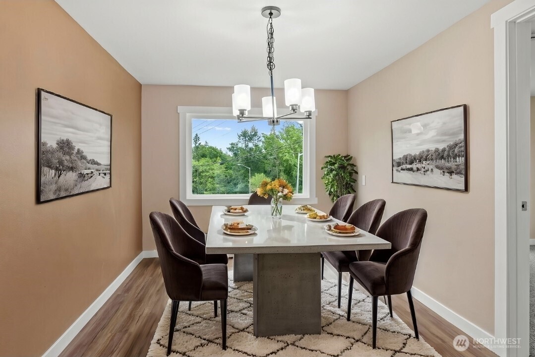 2914 Columbia Heights Road Longview, WA 98632 - Photo 7 of 29 a view of a dining room with furniture window and outside view