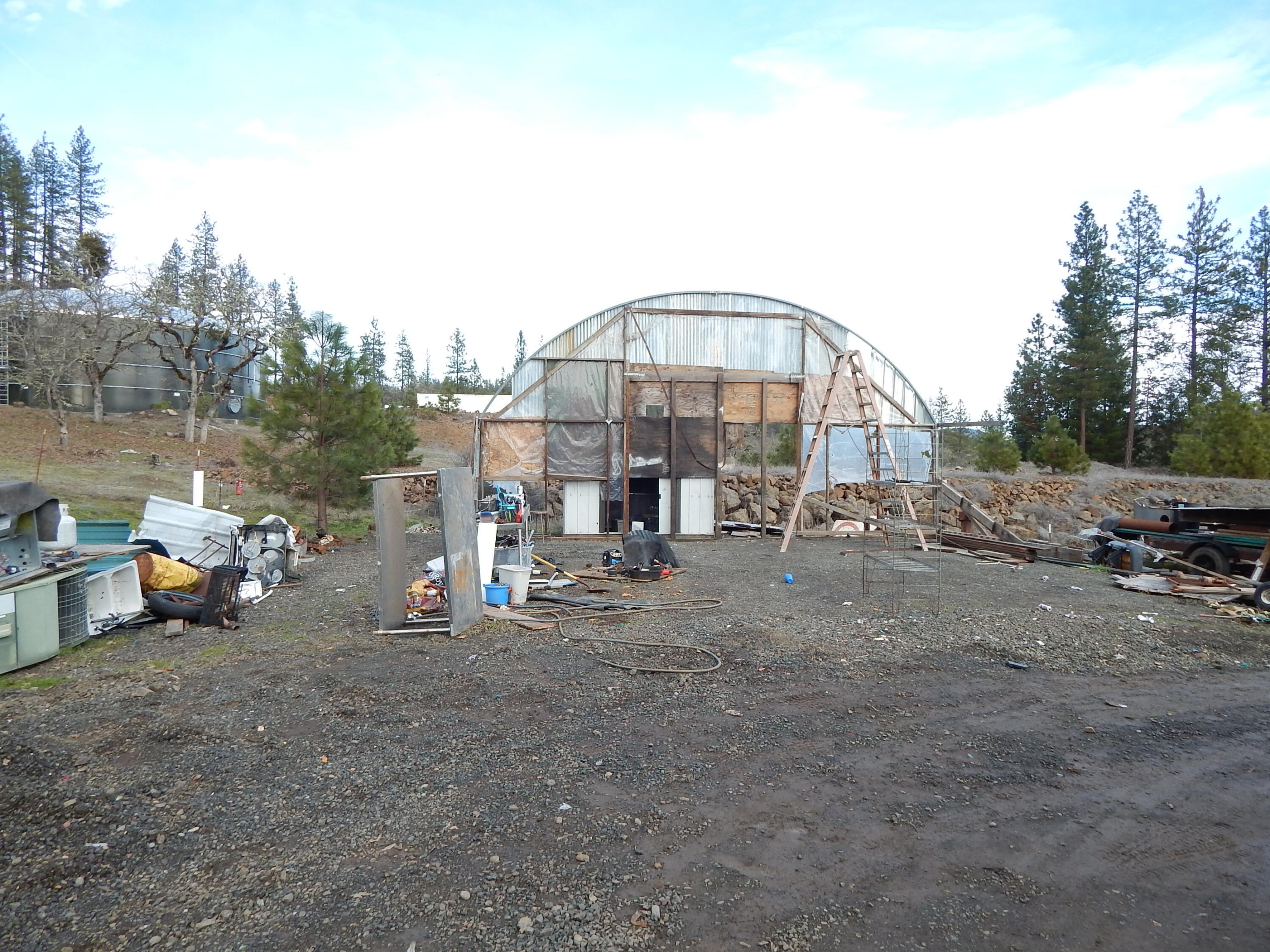 20555 Sawyer Road Shady Cove, OR 97539 - Photo 14 of 16 Most of Quanset is down, just a little to go.