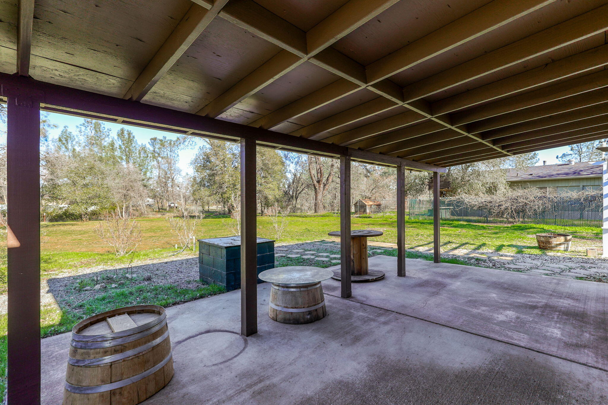 5082 Happy Valley Road Anderson, CA 96007 - Photo 39 of 66 a view of a swimming pool with a backyard