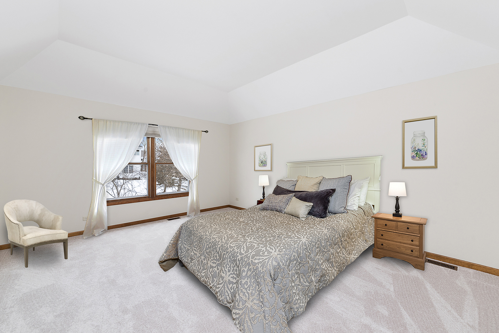 1940 Slippery Rock Road Naperville, IL 60565 - Photo 21 of 28 a bedroom with a bed and a window